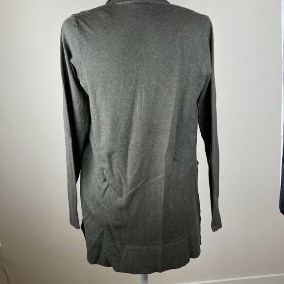 Pink Clover Penton Two Pocket Olive Green Cardigan Size Small (F12) - Picture 8 of 9